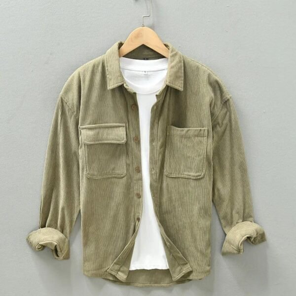 Men’s Shirt – Loose Cotton – Long Sleeve