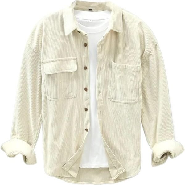 Men’s Shirt – Loose Cotton – Long Sleeve